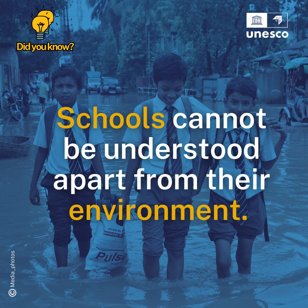 🏫Educational planners must study the environmental conditions of the areas where schools will be built.

On #WorldEnvironmentDay‌🌍, we are sharing a technical note that helps ministries of education pinpoint optimal locations for schools📍. Learn more: bit.ly/3RdmSww