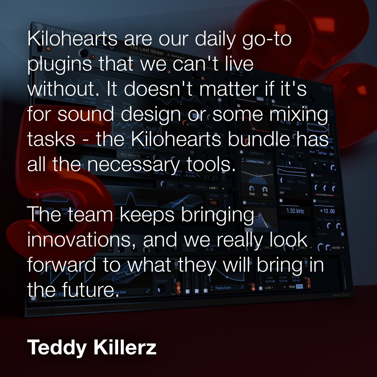 The party is nearly over...! 🥳

🎈 Get 50% off Phase Plant
🎈 Enter our giveaway*

*A chance to win a Lifetime Kilohearts Subscription

Find out more: kilohearts.com/blog/phase_pla…

We appreciate the #phaseplant love, <a href="/TeddyKillerz/">Тедди Киллерz</a> ! 🥰