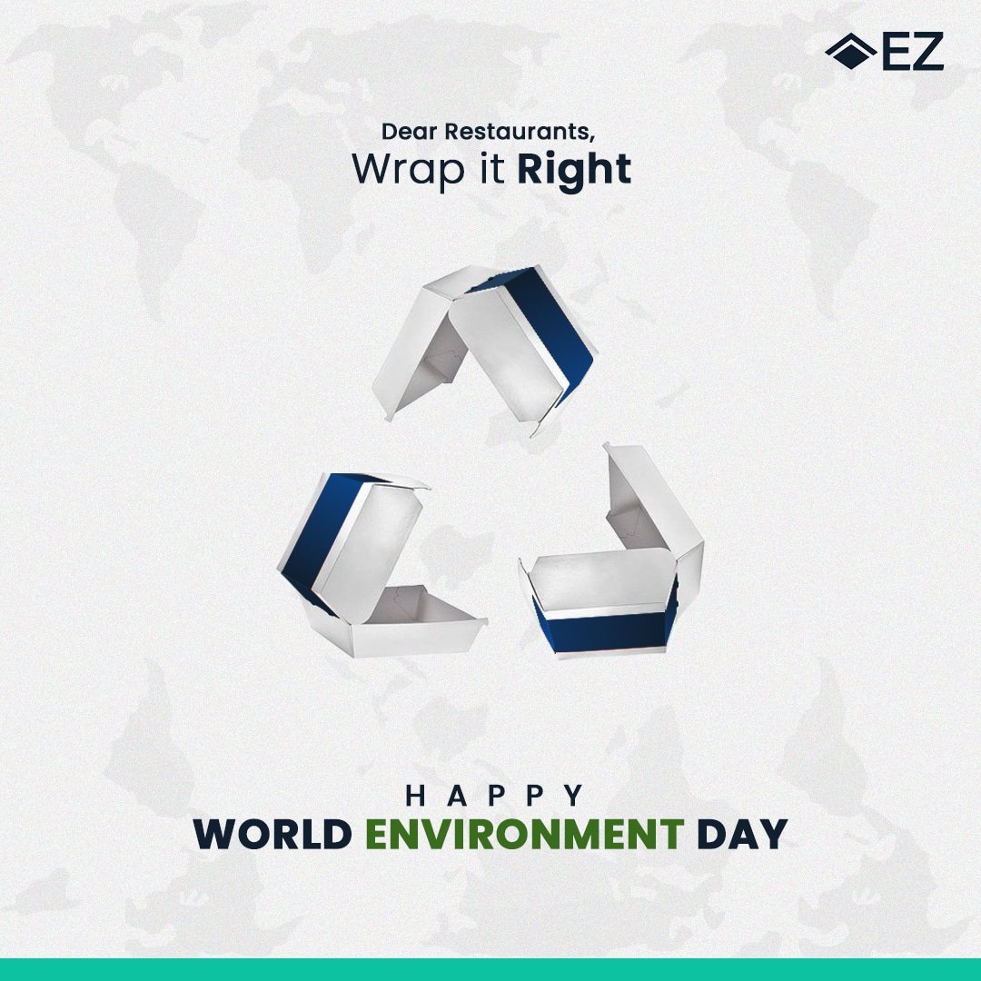 itsEzTech's tweet image. Remember, it&apos;s not just food you&apos;re delivering—it&apos;s sustainability on a plate! 🍃✨
Let&apos;s wrap it right and safeguard our future! 🌎🍽️
-Happy World Environment Day from team EZ
#Sustainability #EZTech #GreenPackaging #EZConsultancy #ReduceReuseRecycle #WorldEnvironmentDay