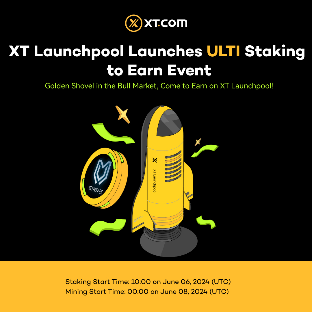 XTexchange's tweet photo. 🚀 https://t.co/x3toxzqASH will launch the #ULTI staking to earn event on #XTLaunchpool soon. #XT #XTStaking @UltiverseDAO
🥳 Golden Shovel in the Bull Market, Come to Earn on XT Launchpool!
🔥 Stay Tuned!
𝘿𝙀𝙏𝘼𝙄𝙇𝙎 ⤵️
https://t.co/BIEyowoAt9 https://t.co/Q4cQvewvYL