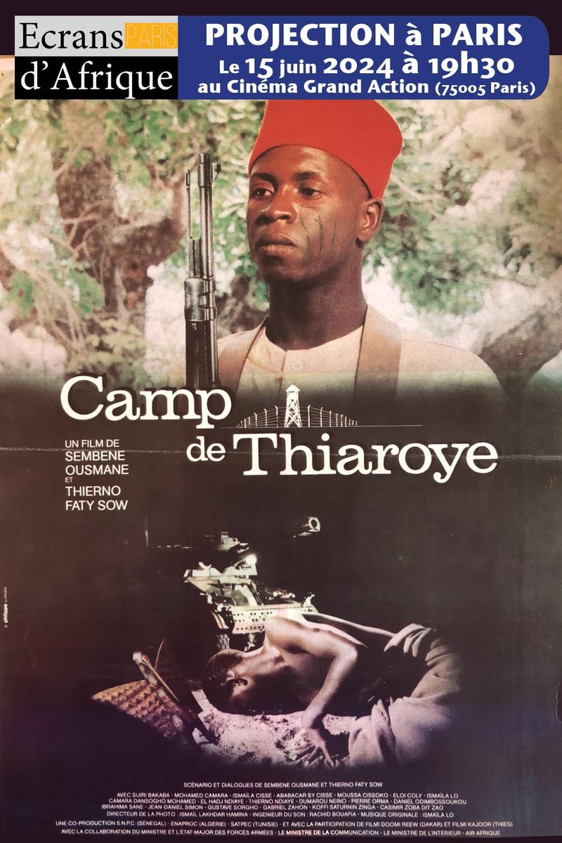 pariscinemagrandaction.cine.boutique/media/1719?sho… Après 36 ans d'interdiction de ce film, réservez-vite pour le voir en salle au Cinéma Grand Action le 15 juin 2024 en présence de l'acteur Sidiki BAKABA.