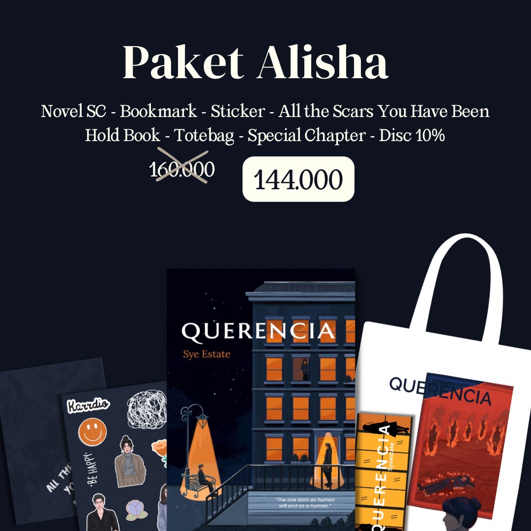 SUDAH BISA DIPESAN!!!!! 

Querencia by <a href="/syeestate/">sye</a> 🫶

Nikmati diskon 10% selama masa PO dan tambahan diskon 10% lagi jika kamu checkout melalui shopee video 

id.shp.ee/owq9q67?smtt=0…