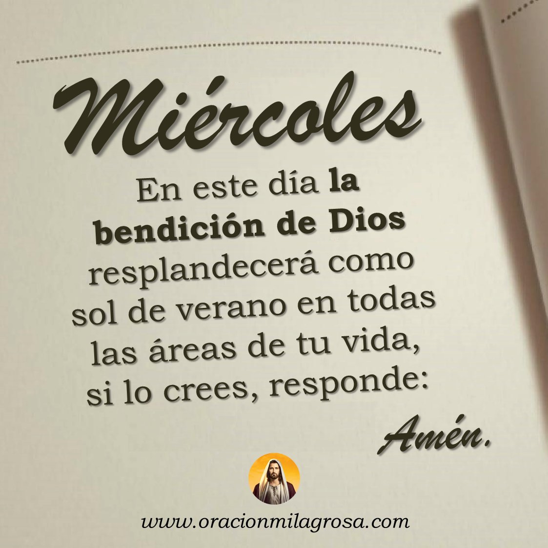 oracion_milagro's tweet photo. La bendición de DIOS está contigo, tu día será de bendiciones, éxitos y milagros, AMÉN 🙏 https://t.co/OkcSTRlrWz