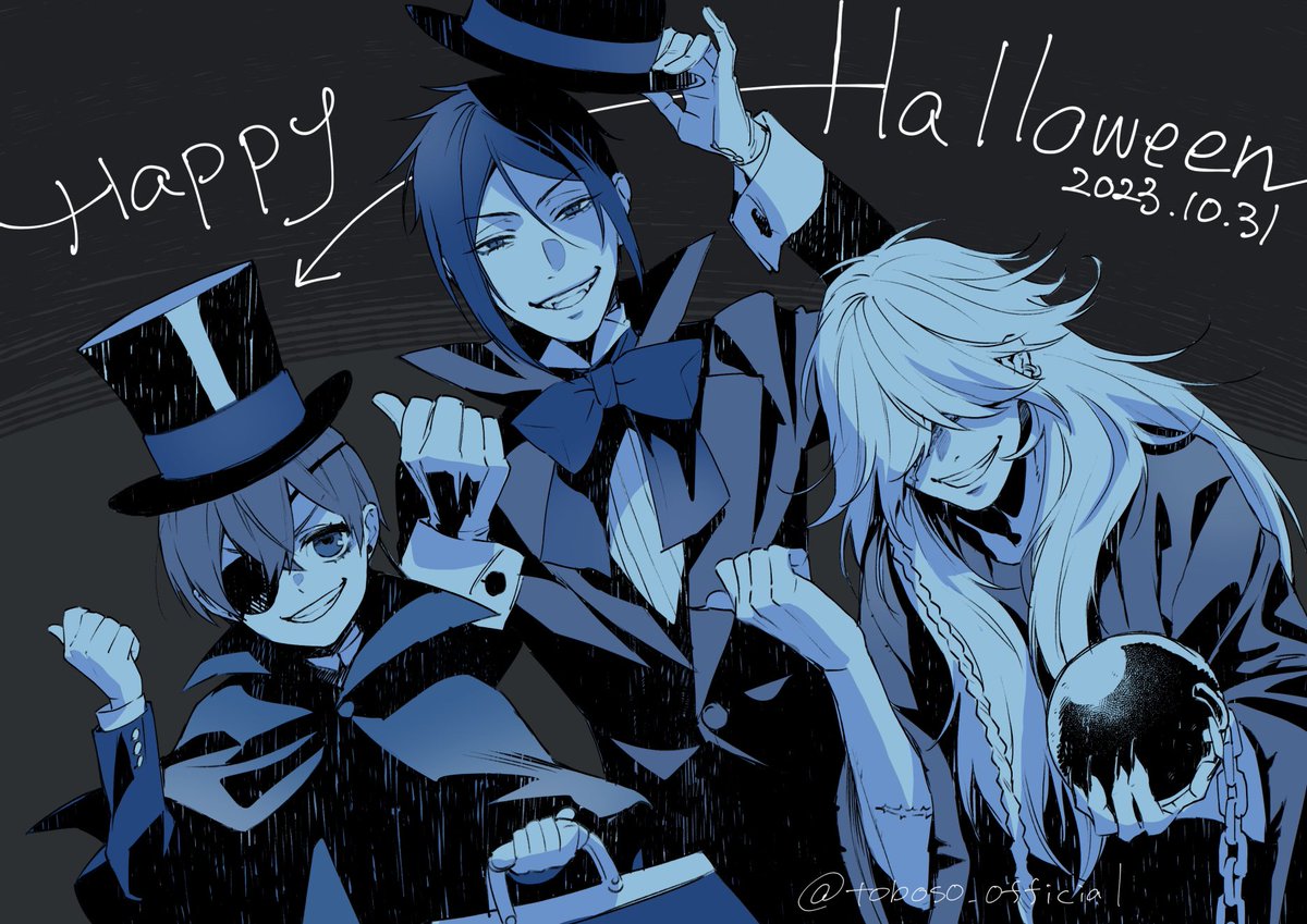 ransu_anime's tweet photo. 【記念イラスト振り返り】

「黒執事」枢やな先生

ハロウィン描き下ろし https://t.co/MsSxUutdqj