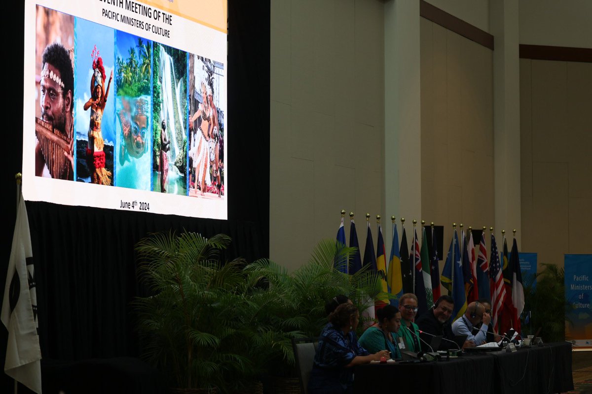 ForumSEC's tweet photo. Pacific Culture, Pacific Way: Regional organisations shared insights, ideas and impacts on cultural dimensions of their work programs at the 7th Culture Ministerial for the Pacific just ahead of #Festpac2024 #RegeneratingOceania  #Pacific2050 https://t.co/nxPOFfYf2F