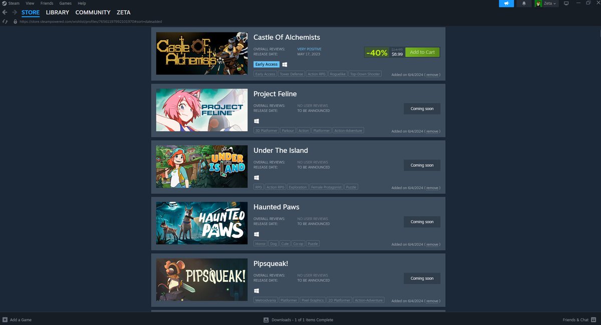 zetaplays's tweet photo. It happened again!  I'm having my own E3 this year, every time I come to twitter it's a new indie release announcement megadump, this is the third time now I've just been given gold https://t.co/LX9DO4yba0