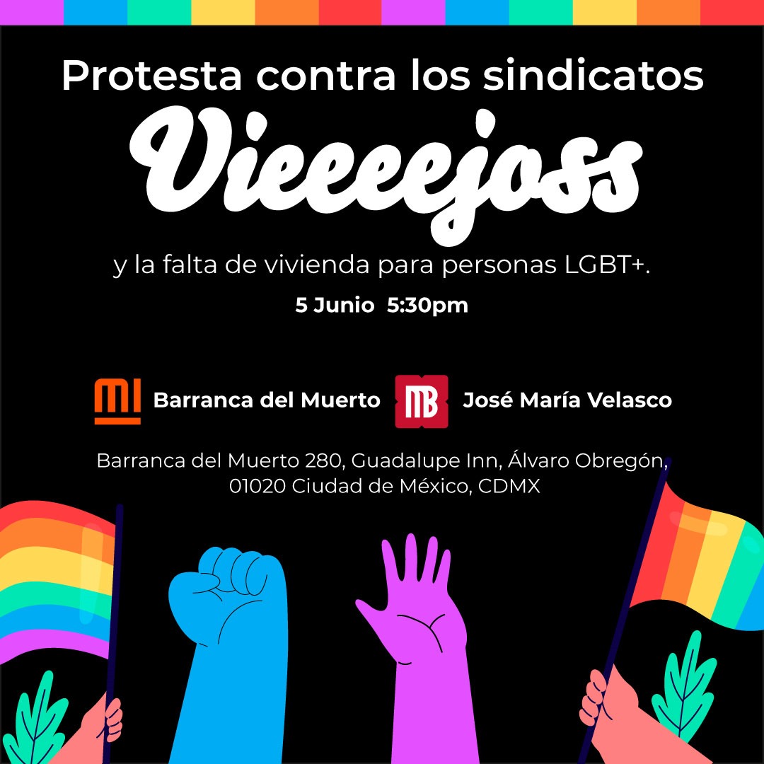 GonzKinich's tweet photo. Dos convocatorias para mañana por la LGBTfobia del sindicato del INFONAVIT @ComiteSnti.
¿Quién jala? https://t.co/GPT9PS4cMv