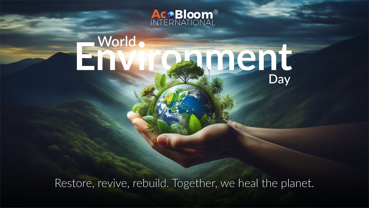 acobloom's tweet image. 🌿Happy World Environment Day! At #Acobloom, we&apos;re dedicated to #GenerationRestoration. Together, we&apos;re reforesting, revitalizing water sources, and enhancing soil health for a sustainable future. 

Let&apos;s unite &amp;amp; make peace with our land for a #sustainable future!