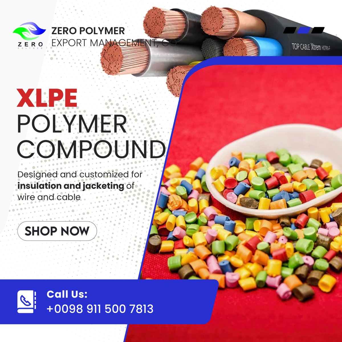 zpolymer's tweet image. Say goodbye to insulation issues with our XLPE polymer compounds.
- Perfect for high-voltage cables
- Unmatched Heat Resistance

📞 Call, Telegram &amp;amp; WhatsApp: (+98) 911 500 7813

#xlpe #polymer #insulation #cablecover #plastic #granule #compound #pvc #hffr #hdpe #ldpe