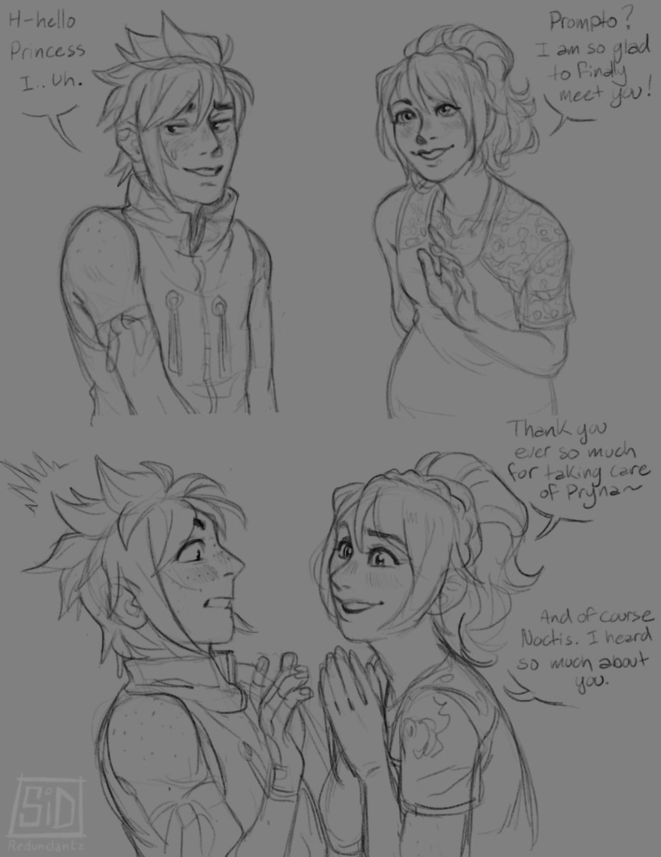 I wish they got to meet. He was so excited 🥲
[ FFXV ] 