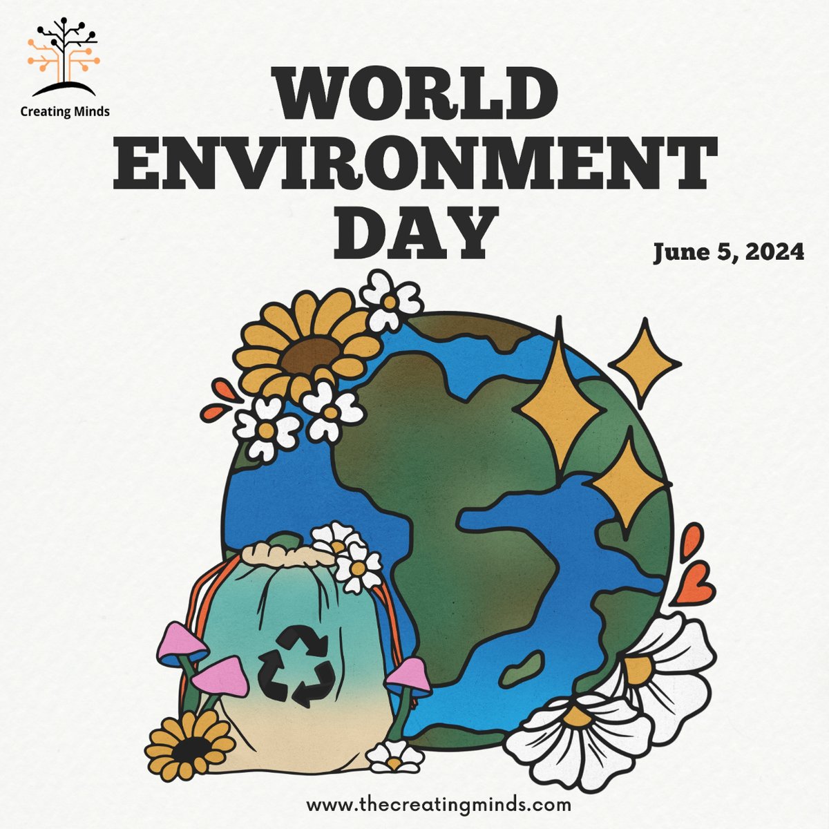 _creating_minds's tweet image. Happy World Environment Day.
.
.
#WorldEnvironmentDay #SaveOurPlanet #GoGreen #ProtectNature #ClimateAction #EnvironmentalAwareness #SustainableLiving #EcoFriendly #ReduceReuseRecycle #GreenPlanet #NatureLovers #EarthMatters #ConserveNature #ActOnClimate #Biodiversity #ZeroWaste