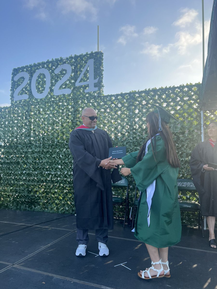 My little girl graduated today! Coolest thing I have ever done was giving her  diploma tonight.