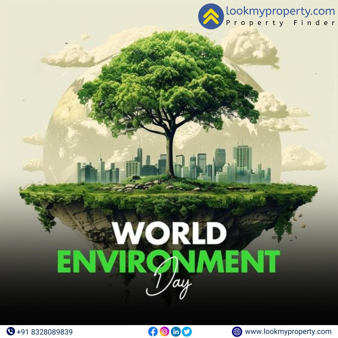lookmyproperty's tweet photo. Happy World Environment Day from Look My Property!
Let's join hands to protect our planet and make a greener tomorrow.
Let's make a difference, one small step at a time!
#WorldEnvironmentDay #LookMyProperty #GoGreen #Sustainability #EcoFriendly #RealEstateWithAPurpose https://t.co/ICrRMt3rfx