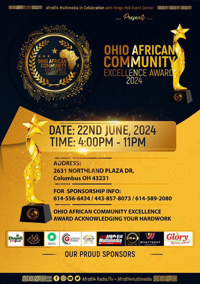 Ohio African Community excellence awards tweet media