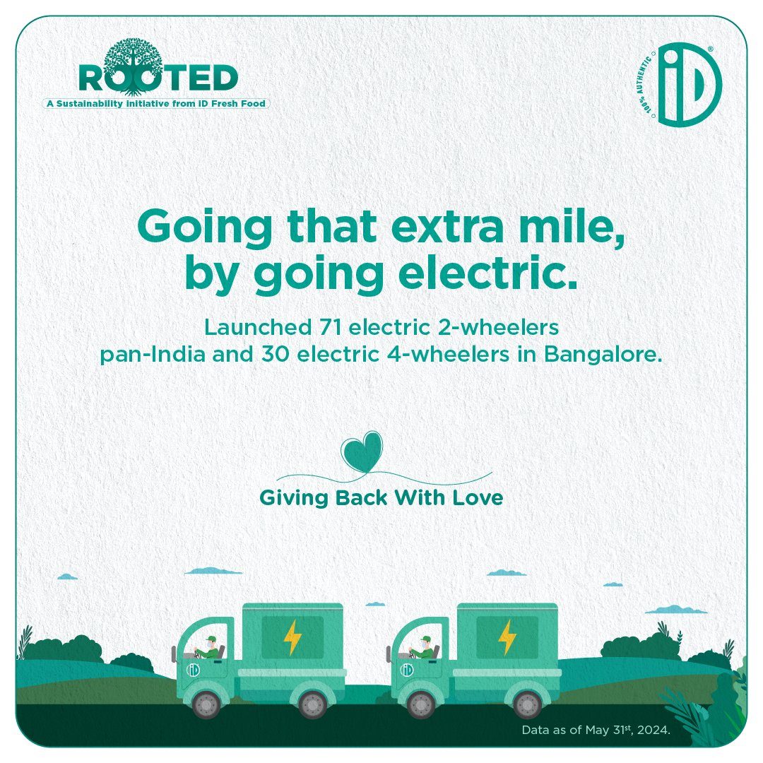 At iD, sustainability is not a choice. It’s an imperative. Much like how we make all our food with love, we give back to nature with love too. Here are some of the key highlights so far, as part of our sustainability initiative – Rooted, across four pillars. #WorldEnvironmentDay