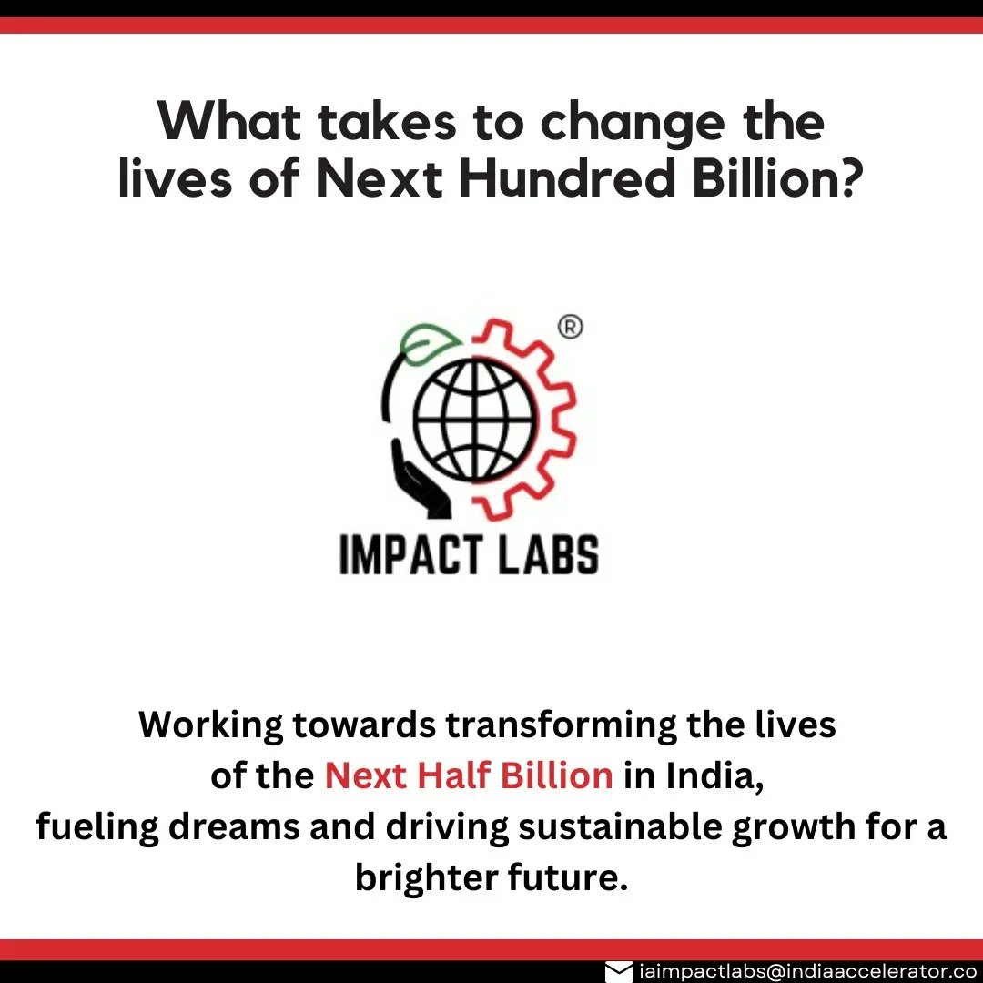iaimpactlabs's tweet photo. Building an ecosystem for creating strong, sustainable businesses that deliver measurable and scalable social impact.

In the next 5 years, we aim to create an entrepreneurship and innovation ecosystem which will support solutions to Change the lives of Next 500 Million People. https://t.co/AzimWHckWJ