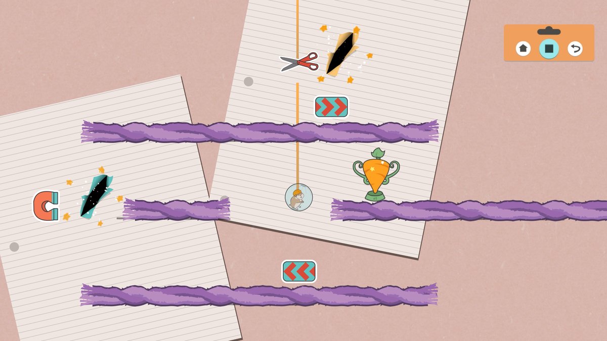 RollAPuzzleGame's tweet image. Working on some new levels for Roll 🐹 We added ropes and portals 🎉 #wishlistwednesday