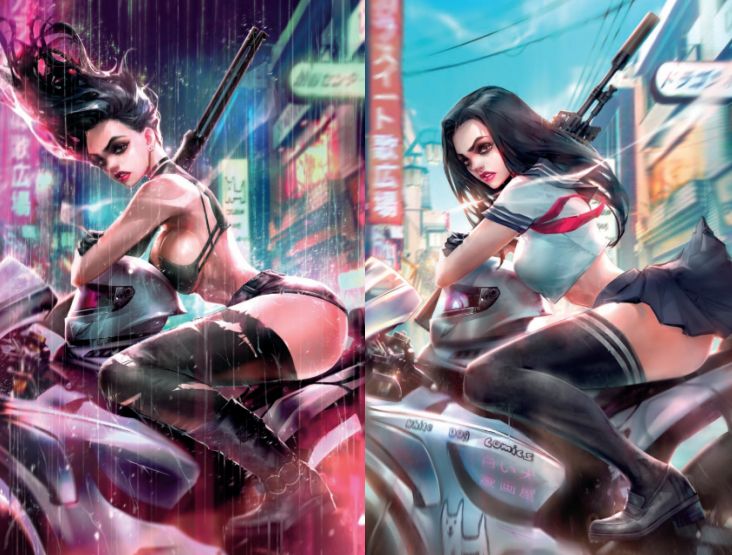 WhiteDogComics1's tweet photo. In sale now by artist Ivan Tao - Gun Honey Collision Course 2 - #gunhoney #comics #comicbook https://t.co/rDzIvXWLry https://t.co/qwJE7V1aJ4