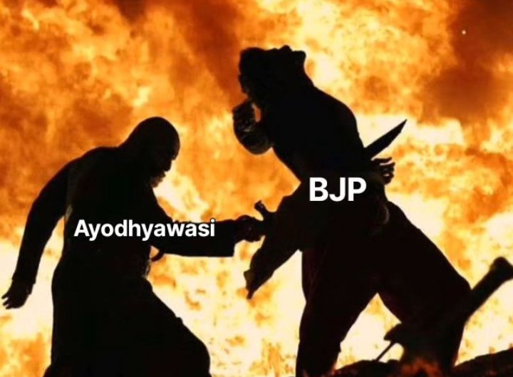 Satyendra149151's tweet photo. @Mayawati अयोध्या वासियों ने बीजेपी को ऐसे ही पीछे से  धोखा दिया है https://t.co/fyIlRd1Rel