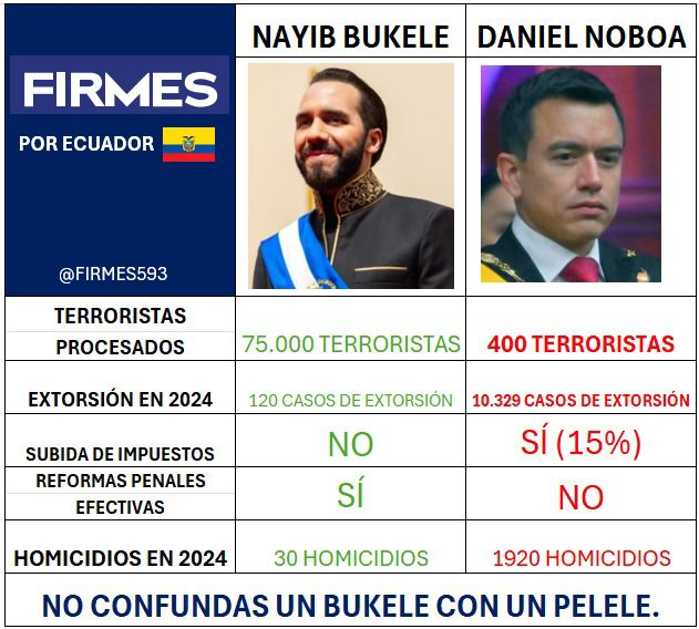 lamiraecuador's tweet photo. ¡BAJANDO DE LA NUBE BANANERA A LOS NOVILOVERS!
Señores feligreses de Noboa, hagan el favor de no comparar a su líder con Nayib Bukele, el chico de cartón, está más interesado en farras y viajes que por el país
#EstadoFallido https://t.co/AfvI68rjfS