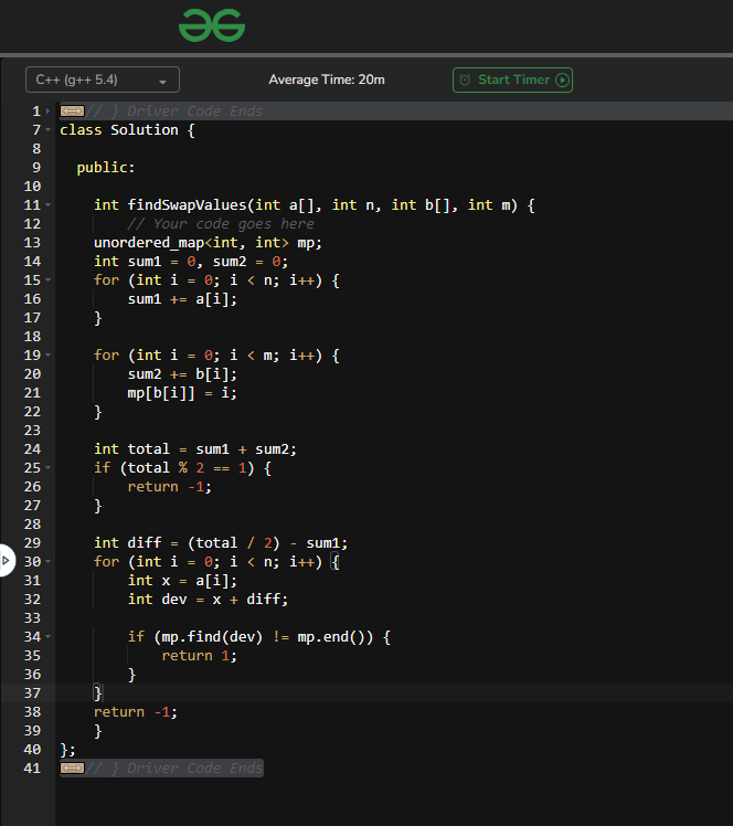 Undrrtd__'s tweet photo. hey,    
#47thDay  of solving @geeksforgeeks #PODT       

Problem:-"Swapping pairs make sum equal"                              Difficulty level of question is Medium|                                              

My-Portfolio:-https://t.co/eTCK4I0Wlr https://t.co/spGcD7FllG