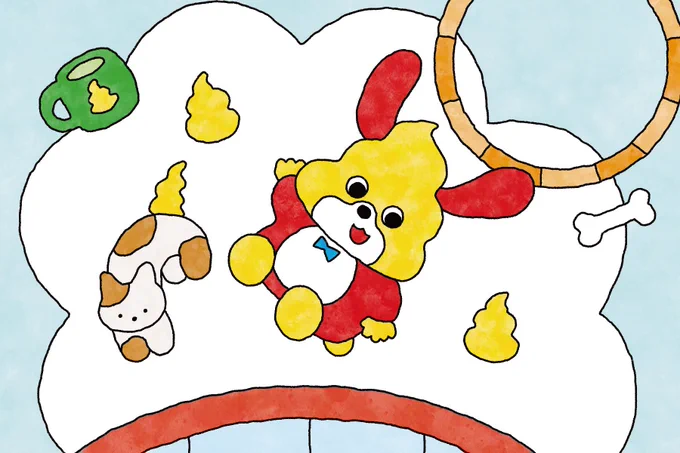 発売中の『うんこドリル てんつなぎ3さい』(文響社)にて中面13ページ分のイラストを担当させていただきました。 運筆の練習や、数字の書き方と順序を遊びながら楽しく学習できます!よろしくお願いします