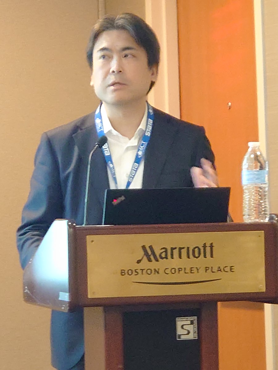 hasegawa1971's tweet photo. 5月2１日。Society for Clinical Trial＠ボストンにて日本のPPIの現状を発表してきました。国立がん研究センター中央病院　国際開発部門/臨床研究支援部門　中村健一先生。AMED研究公正・社会共創課　勝井恵子先生。座長は大阪大学未来医療開発部 臨床研究センター 　岩崎幸司先生、国立循環器病研究センター　福田真弓先生。そして東北大学大学院医学系研究科医学統計学分野 　山口拓洋先生も一緒です。今回のシンポジウムは、日本臨床試験学会から提案した企画でもあります。私の担当はKISEKI試験。患者会、医師・研究者、製薬会社それぞれの意志によって進んだことをシェアしました。機会をいただき、ありがとうございます。また発表に当たって助言をいただき感謝しています。座長の先生方にもたくさんフォローしていただきました。
勝井先生からは、国としての姿勢が示されます。中村先生からはその他の事例やPPIがもたらしている本質的な価値についての講演。日本の現状をシェアできたと思います。先生方、ありがとうございました。