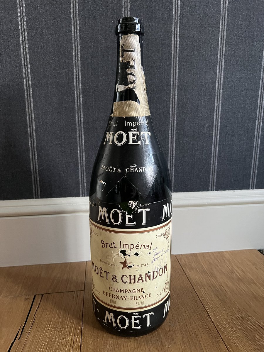 smm13's tweet photo. The best part of this historic #CanadianGP win is Piquet gave my best friend the Moet victory champagne bottle used during his podium celebration. This was Piquet’s final @F1 victory! 🏆🏎️🏁 https://t.co/0fZyjAXLHw