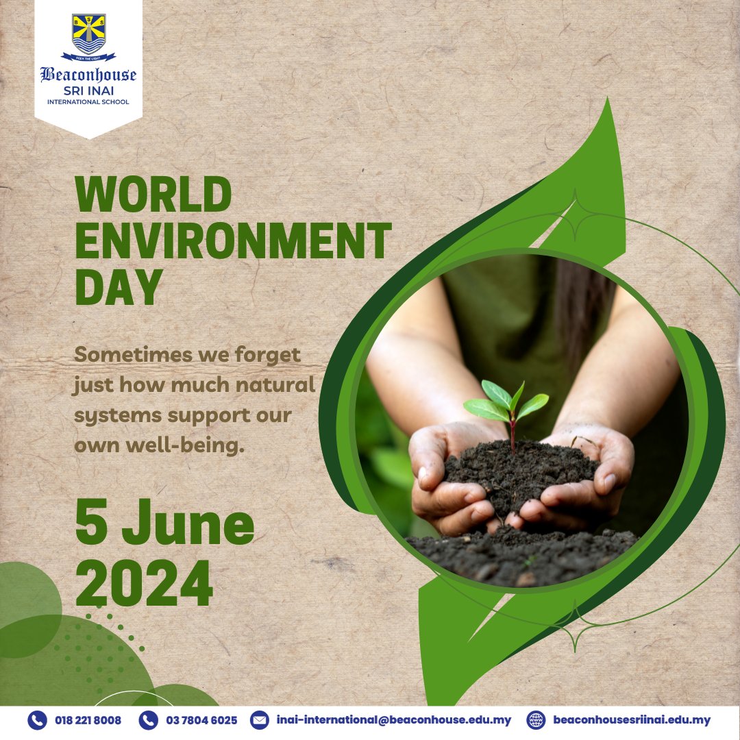 inai_sri's tweet photo. Today, let's come together to celebrate the wonders of nature and commit to protecting them. This day reminds us of the incredible beauty surrounding us and the vital role we play in preserving our environment for future generations.

 #pjschool #internationalschool #BSIIS https://t.co/iCHhWhWo60