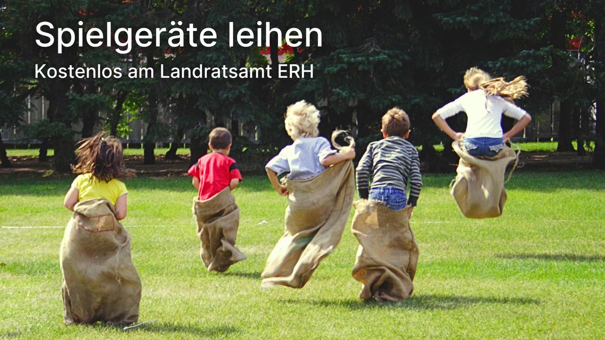 LRA_ERH's tweet photo. Das Sommerfest im Verein ist geplant &amp; ihr wollt was Cooles für #Kids anbieten?

Dann schaut beim ERH-#Spielepool vorbei!
Hier findet ihr eine große Auswahl an Spielgeräten, die ihr kostenlos (Ausnahme: #Hüpfburg) leihen könnt.

Infos unten + unter https://t.co/BXciMCw765 https://t.co/G6heOd0Ll3
