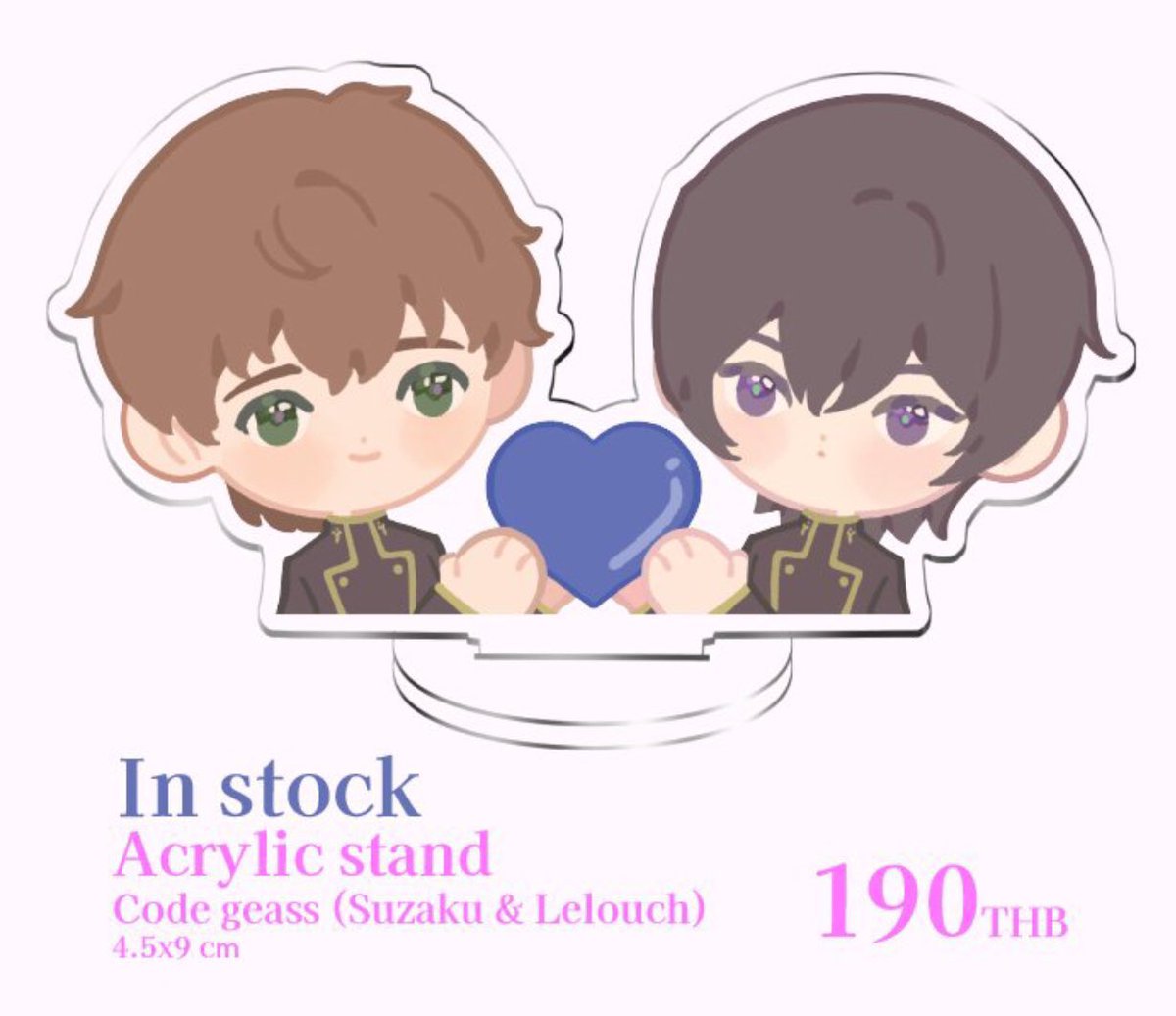 niluluz's tweet photo. 🤍พร้อมส่ง🤍
รอบสต็อค
Acrylic stand Code Geass
Suzaku &amp; Lelouch

190
📮ค่าจัดส่ง 50

⭐️เหลือไม่เยอะนะคะ สั่งได้เรื่อยๆจนกว่าจะหมดค่ะ

#ตลาดนัดโค้ดกีอัส #ตลาดนัดcodegeass https://t.co/cIsXJ7OFaT