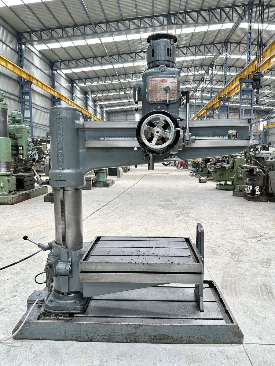 LibertyMetMach's tweet photo. Radial Drilling Machine - Richmond England - 32 mm Capacity
#radialdrill #radialdrillingmachine #radialdrilling #radialdrills #radialdrillmachine #drilling #drillingmachine #richmonddrill #drillmachine #madeinengland #britishengineering #manualmachining #manualmachinist https://t.co/iaSGrzZySj