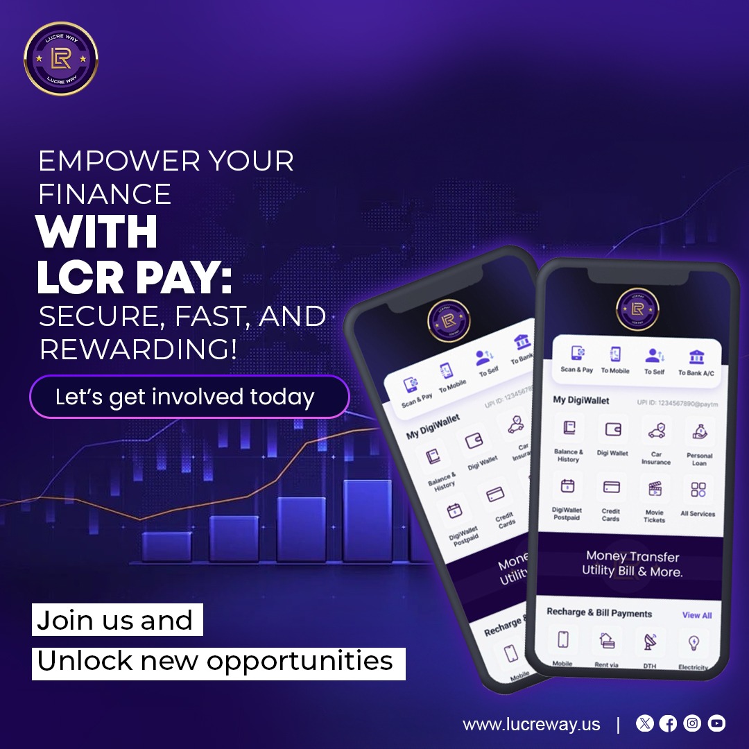 LucreWay's tweet photo. Step into a new era of #financialfreedom with #LCRPay
Say goodbye to financial stress and hello to easy, secure transactions and exclusive earning opportunities and enjoy unparalleled convenience with our all-in-one solution
๐Discover more https://t.co/X1W6n4Ud4t
#FastPayments https://t.co/R7IQdQPUYZ