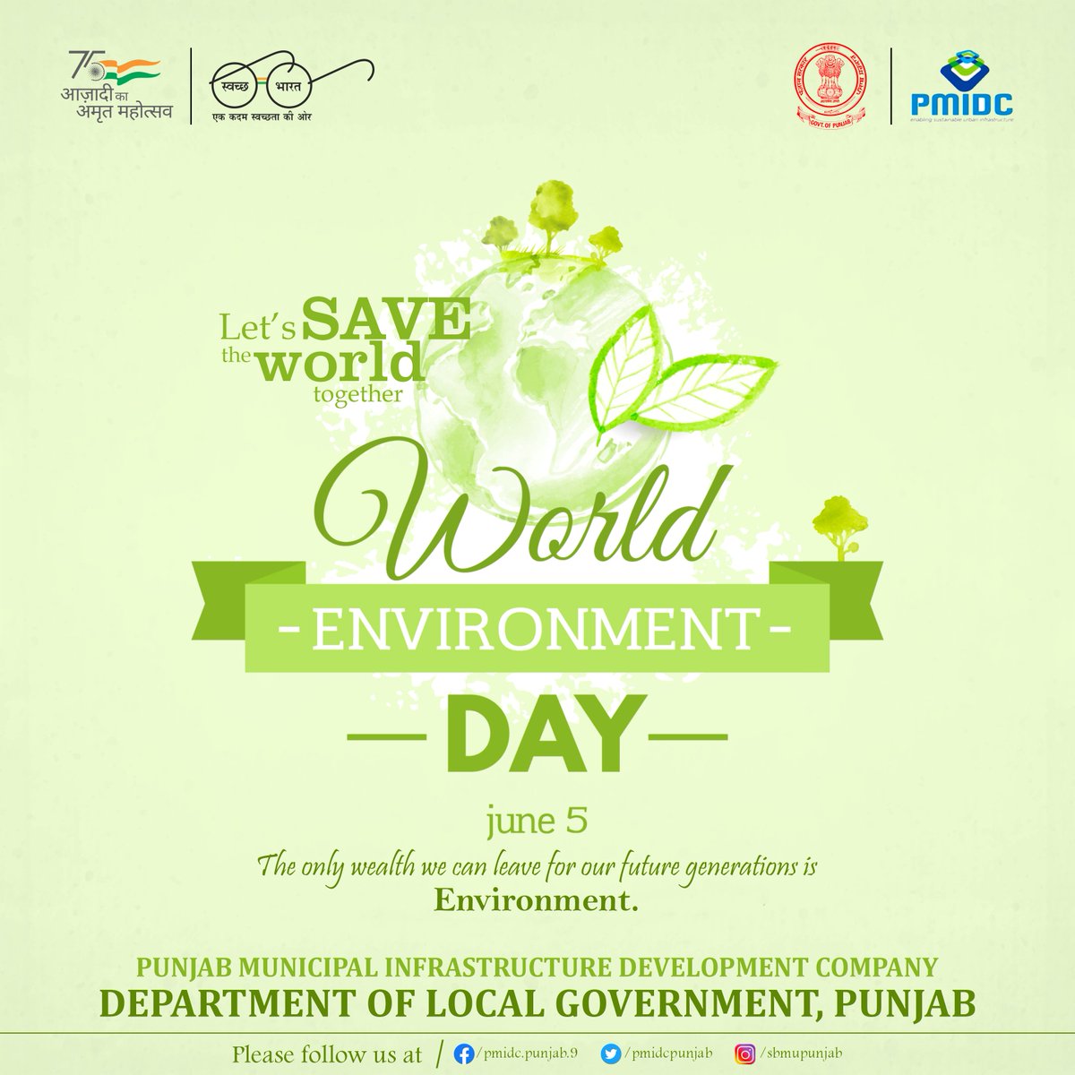pmidcpunjab's tweet photo. The only wealth we can leave for our future generations is #Environment.
#WorldEnvironmentDay
#environment #nature #plants #savewater
#punjab #pmidc https://t.co/pn42tcttlh