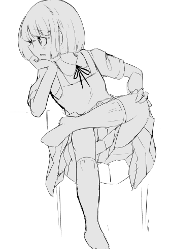 病院の待ち時間が暇なので久々にカラーイラストでも描こうとしてるけど、このジャンパースカートの服を着せると脳がどうしても妖夢っぽいと認識してしまう… 