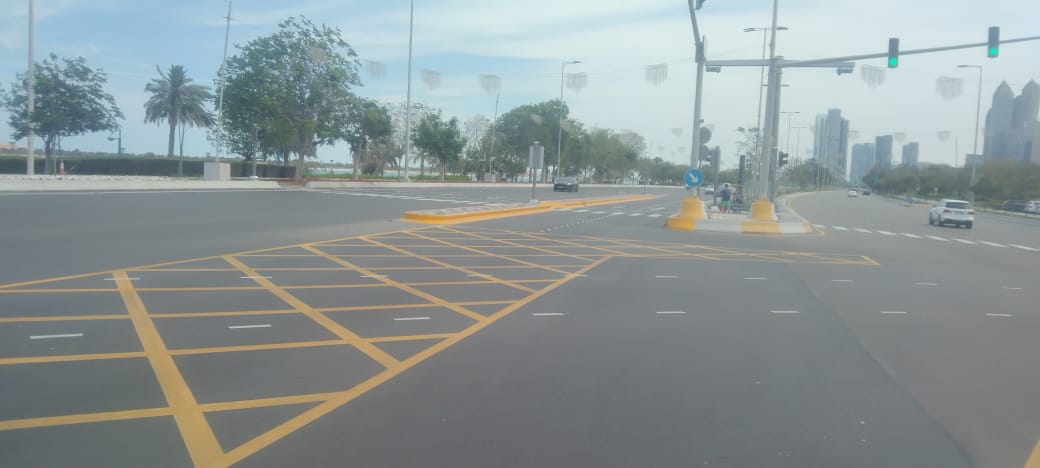 Modification works for  U-turn at Corniche Street (IP-52A) are on the horizon! These  enhancements promise smoother traffic flow, heightened safety measures,  and improved accessibility for all drivers. Navigating this area has  become easier and safer than ever before.