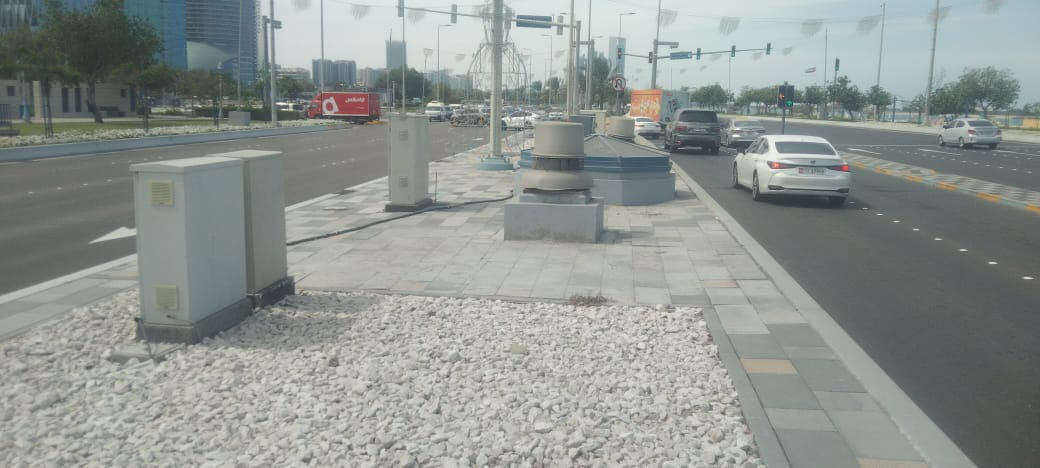 InjazNational's tweet photo. Modification works for  U-turn at Corniche Street (IP-52A) are on the horizon! These  enhancements promise smoother traffic flow, heightened safety measures,  and improved accessibility for all drivers. Navigating this area has  become easier and safer than ever before. https://t.co/Mk6GE85l3P