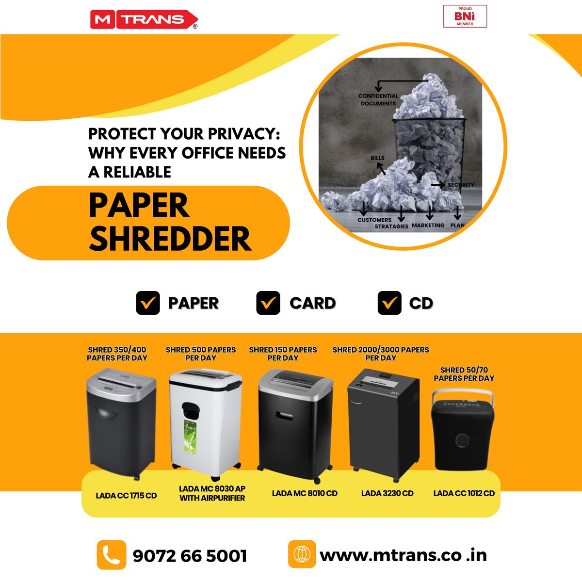 m_trans__'s tweet image. Secure Your Documents
PAPER SHREDDER
For more details please contact 📞 90726 65001
mtrans.co.in
#papershredder #papershredders #paper #card #cd #lada