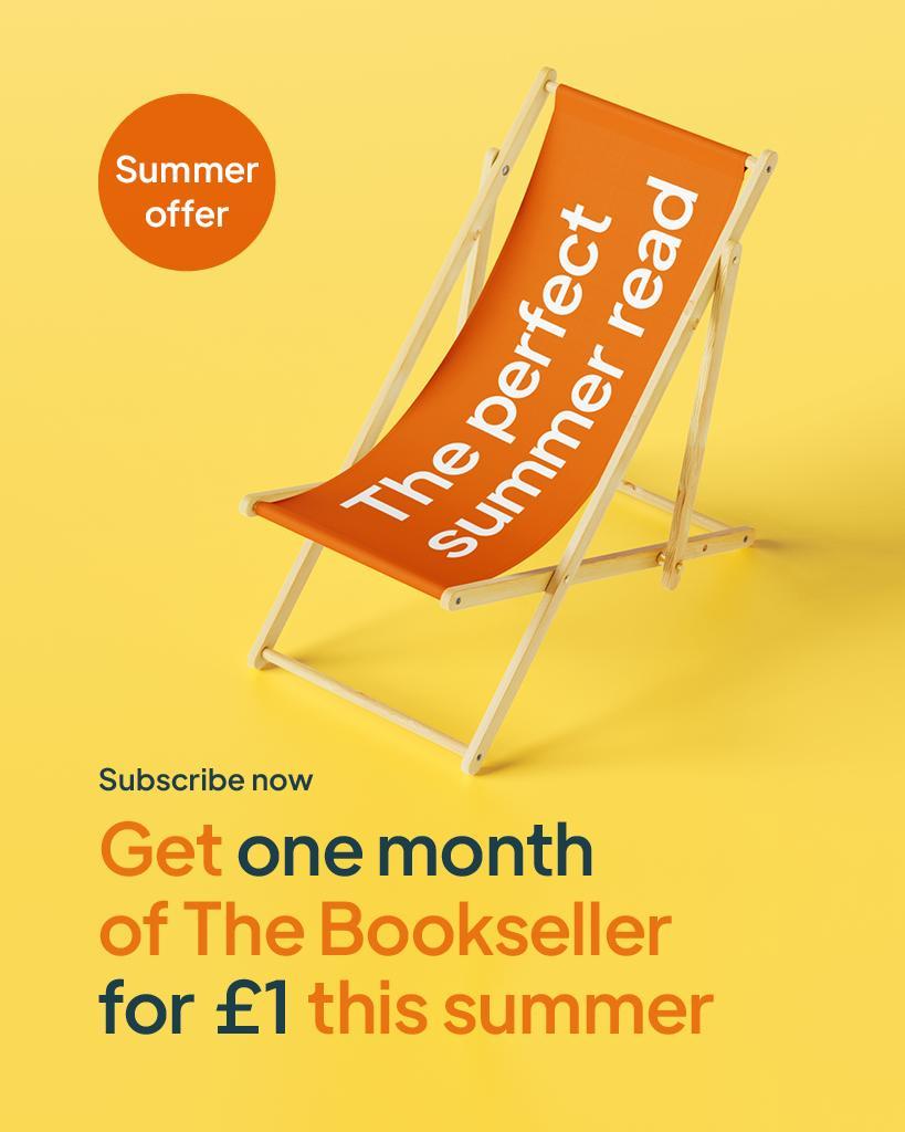 This summer you can trial a subscription to The Bookseller for just £1 🌴 Learn more 👉 thebookseller.com/1-trial-promo?…