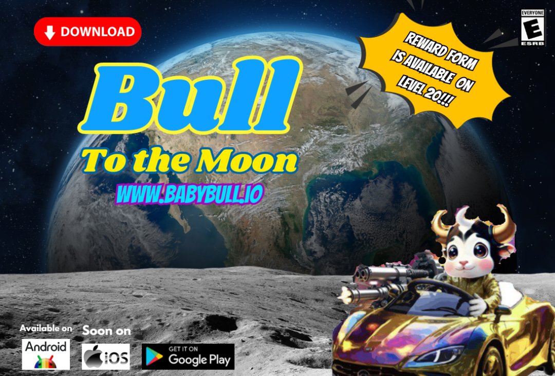 bullsolofficial's tweet photo. Ready for an out-of-this-world adventure? Join me as we ride this bull to the moon! 🚀🌕 Download Bull to the Moon and reach level 20 to unlock incredible rewards. It's time to play and earn like never before! 🎮💸 #BullToTheMoon #PlayToEarn #Level20Rewards #Gaming #OpenBeta #BULLtoken
#BabyBullCoin #CryptoRevolution #Solanameme #Solana #MemeCoins #CryptoMemes #Community #CryptoCurrency #CryptoTrading #SolanaSol #SolanaNFT #mobilegaming #gaming #gamer #Crypto #Bull #BabyBull #PlayToEarn #BullToTheMoon #CryptoSuccess #CollectAndWinLevel