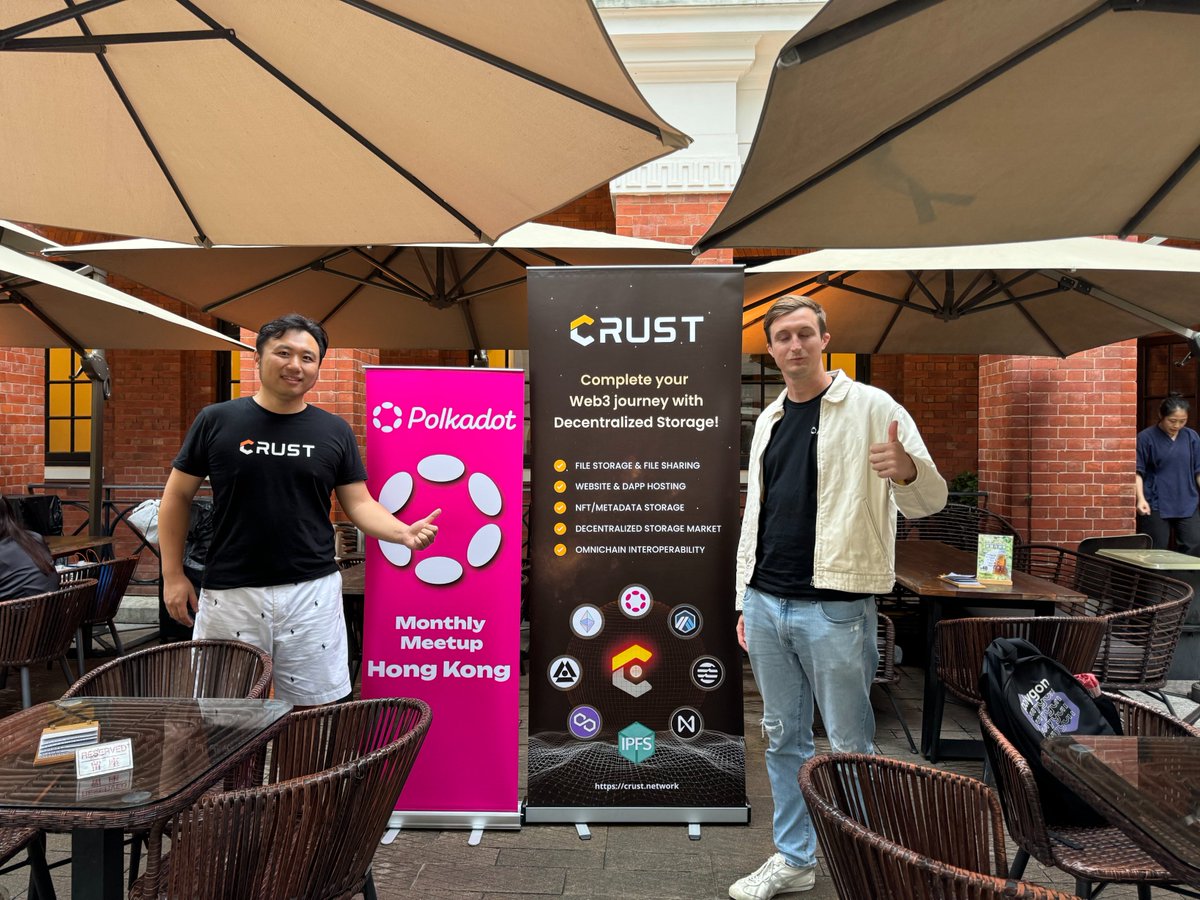 CrustNetwork's tweet photo. 🍻Having a blast at the Monthly #Polkadot Meetup in HK! https://t.co/XdfuZoJTZv