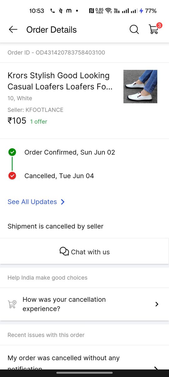 Maneesh236's tweet photo. @consumercourtin
@Flipkart @flipkartsupport
@DainikBhaskar
@jagograhakjago
@consumerforum_

Flipkart doing fraud with customer.
Seller cancelling orders which is done in offer. Now Flipkart asking to place new order with higher price. This is truly fraud. #Flipkart https://t.co/XhB2nG2Tts