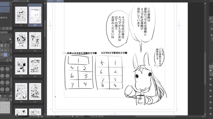 そういえばみんな私の漫画のコマ、順番に読めてた?これ初見の人は読めないのではと思って描いとこうと思う 