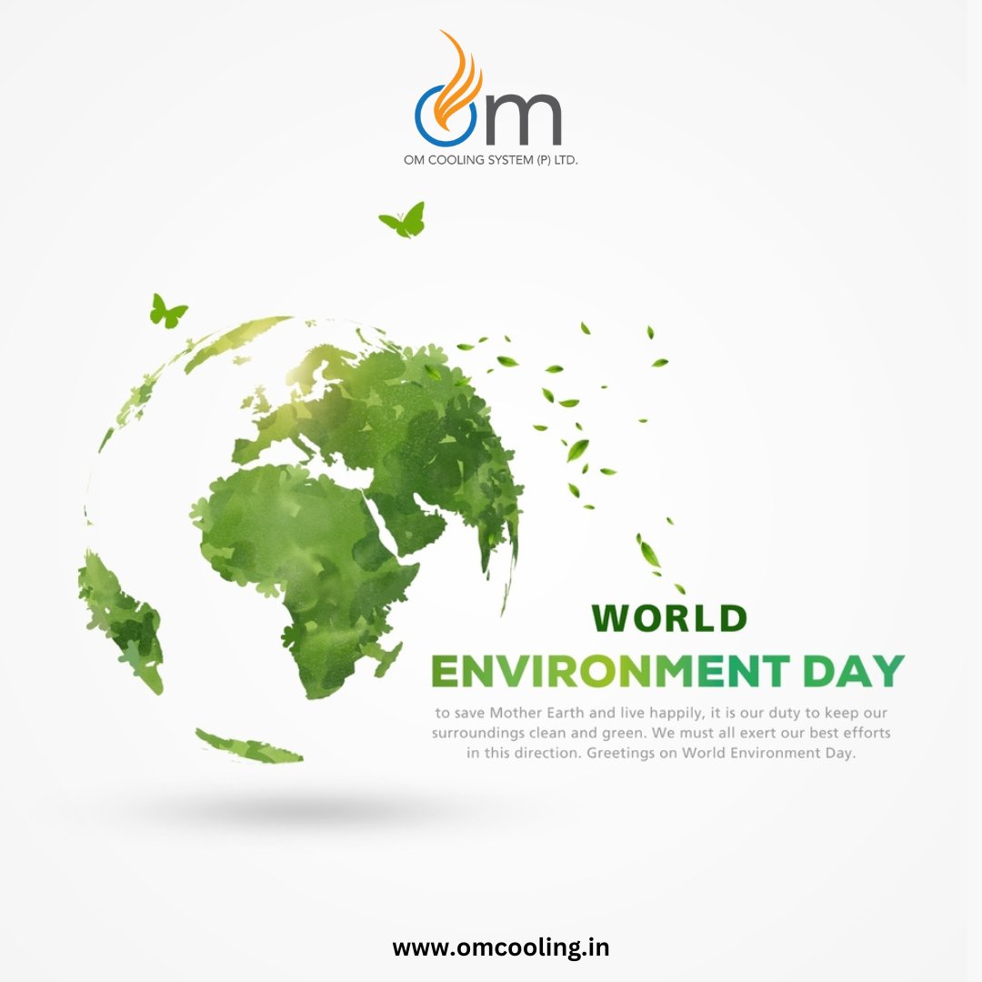OmCooling's tweet photo. 🌍♻️Let's celebrate by protecting our amazing planet, one small step at a time.
 #WorldEnvironmentDay #HVAC https://t.co/KdndvjQREL