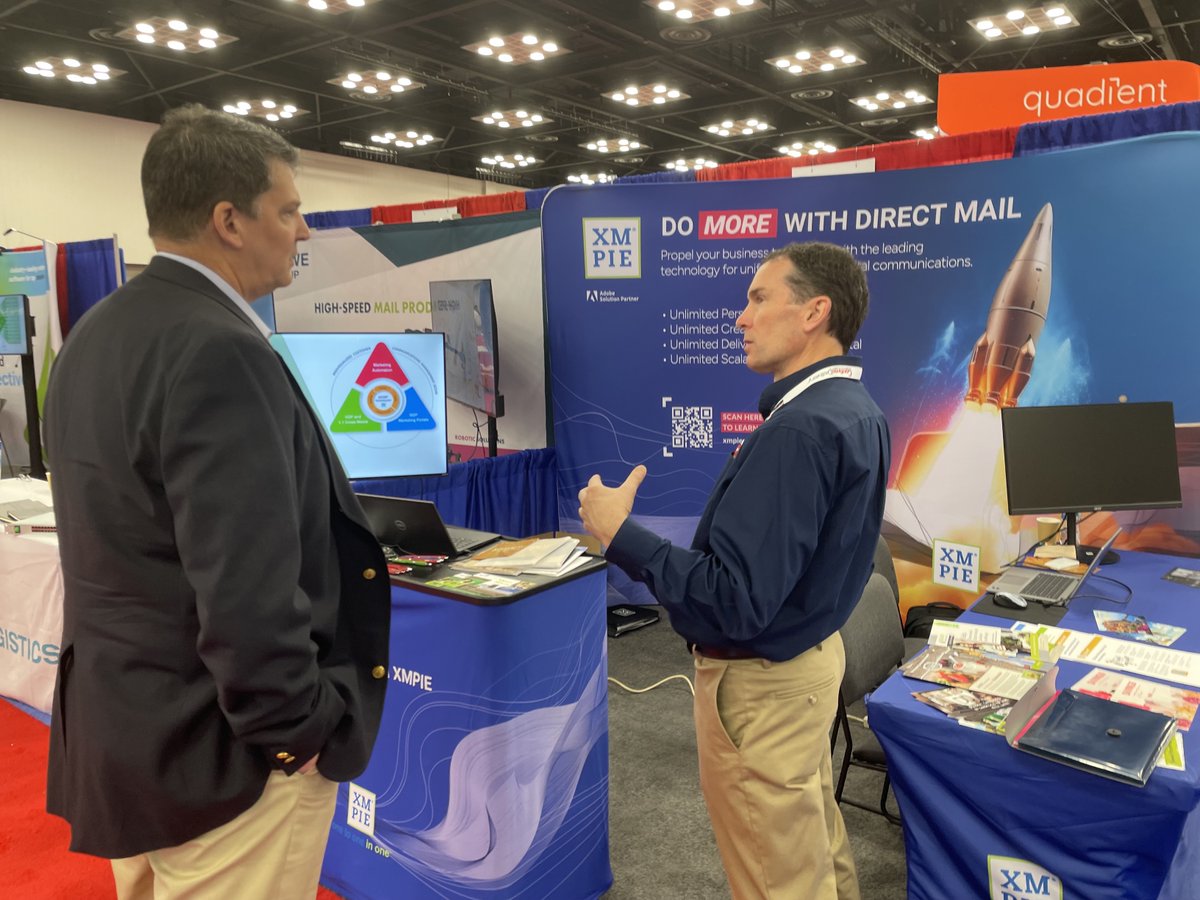 XMPie's tweet photo. It’s the final day at #NPF2024! Don’t miss out on the last chance to revolutionize your print marketing with #XMPie

📍 Meet us at Booth 622 -

#DigitalMeetsDirect #DoMoreWithXMPie #DirectMail #DigitalMarketing #USPS #DeliveringForAmerica #ConnectingAtTheCrossroads https://t.co/UYc5oopTKD