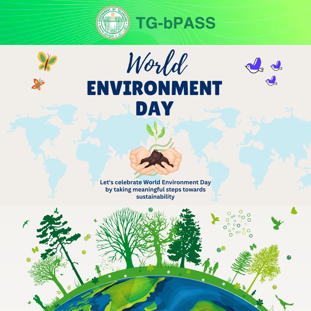 Happy World Environment Day!
Let's pledge to protect and preserve our beautiful planet for future generations.

#happyenvironmentday #happyenvironmentday🌳🌳 #environment #environmentday #environmentday2024 #worldenvironmentday #green #earth #greenindia #hyderabad #telangana