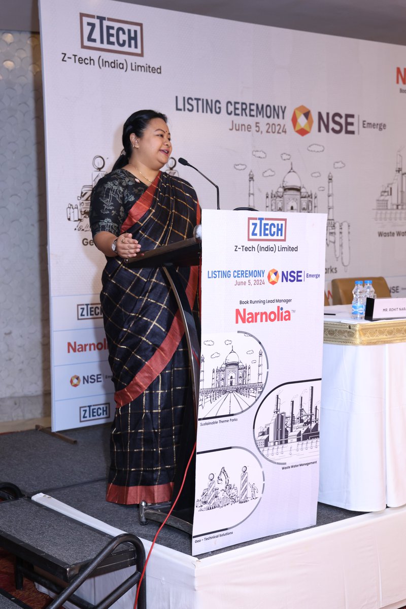 NSEIndia's tweet photo. Congratulations Z-Tech (India) Limited on getting listed on NSE Emerge today. The company is actively involved in the waste management sector. The public issue was of Rs.3,730.32 lakhs at an issue price of Rs. 110 per share.

#NSEIndia #NSEEmerge #listing #IPO #StockMarket #ShareMarket #ZTechIndiaLimited @ashishchauhan