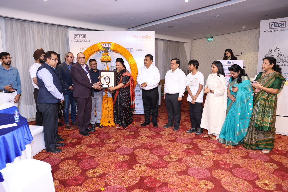 NSEIndia's tweet photo. Congratulations Z-Tech (India) Limited on getting listed on NSE Emerge today. The company is actively involved in the waste management sector. The public issue was of Rs.3,730.32 lakhs at an issue price of Rs. 110 per share.

#NSEIndia #NSEEmerge #listing #IPO #StockMarket #ShareMarket #ZTechIndiaLimited @ashishchauhan