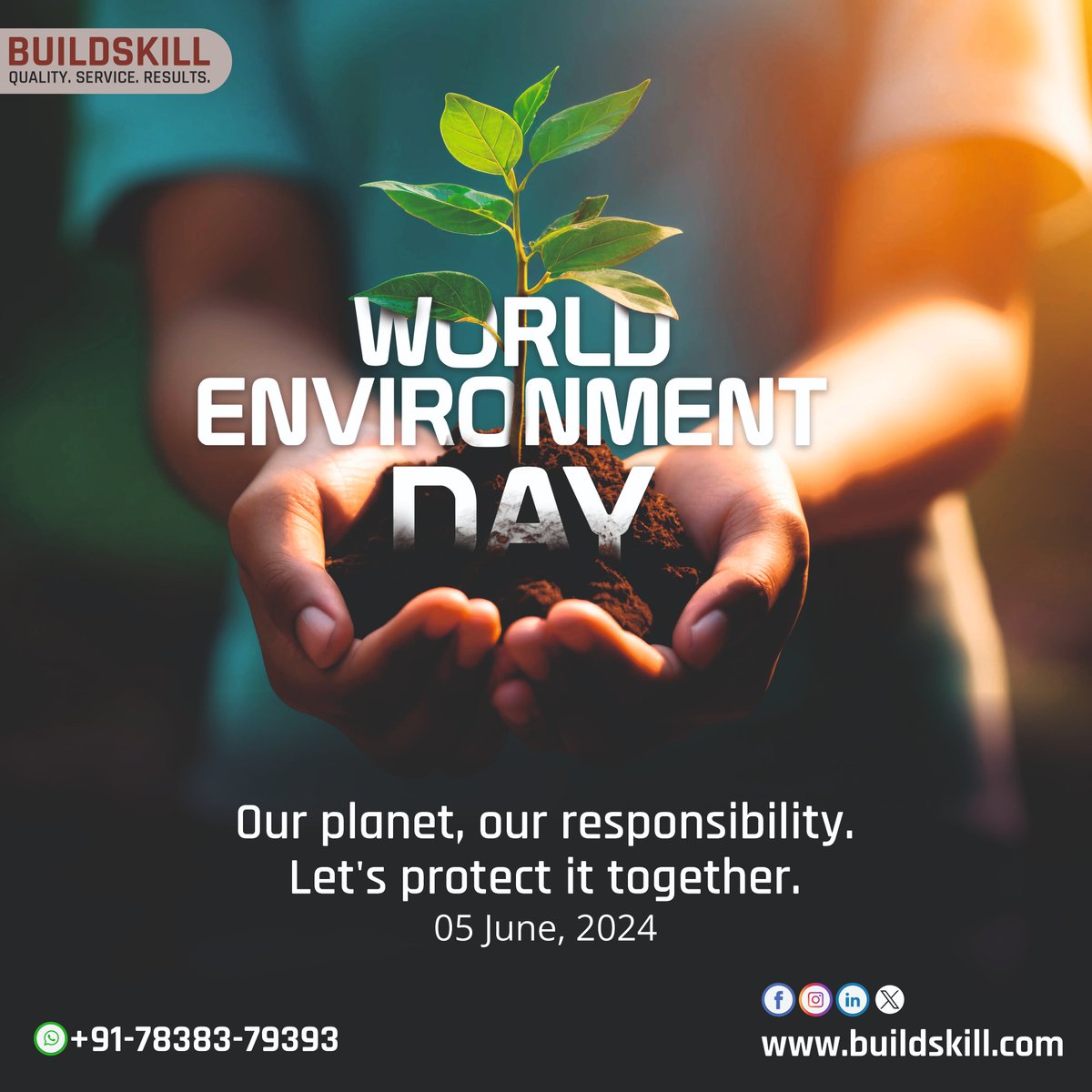 On this World Environment Day, let's celebrate nature's beauty and pledge to be its guardians for a greener future, creating a strong and lasting environmental ambiance for the next generation.
#WorldEnvironmentDay #BeatPlasticPollution #GreenFuture #Buildskill #Buildskilltools