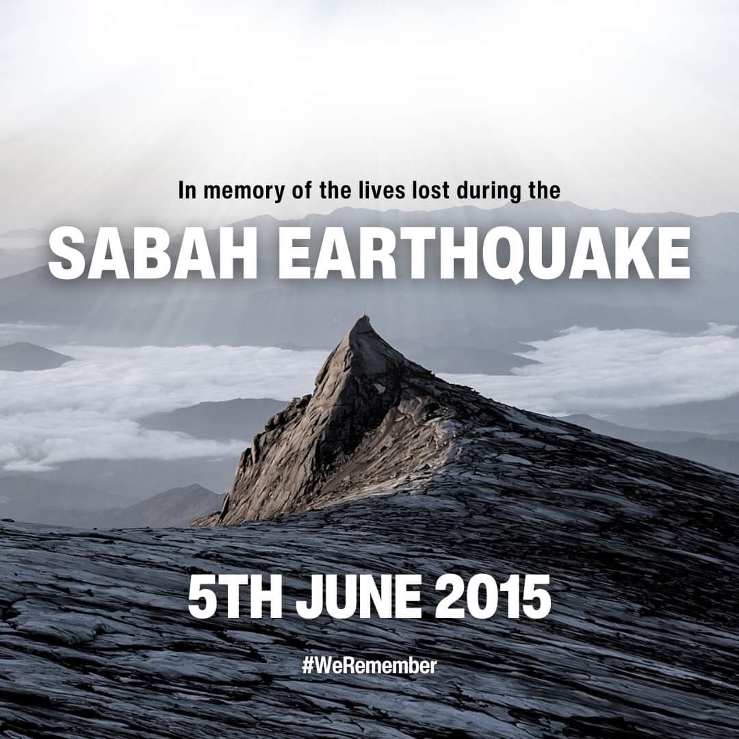 MasidiM's tweet photo. 5/6/24 - on this date 9 years ago (2015) an earthquake with a magnitude of 6.0RS struck Mount Kinabalu, Sabah killing 18 climbers…10 were from Singapore, mostly students from the same primary school. https://t.co/QFwBoHU6od